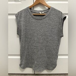 GAP Gray Ribbed Sleeveless Tank